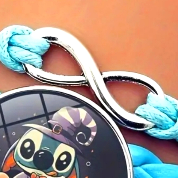 DISNEY | 🎃 Halloween Stitch Cartoon Character Braided Bracelet ~ ♾️ ❤️ - Picture 5 of 9